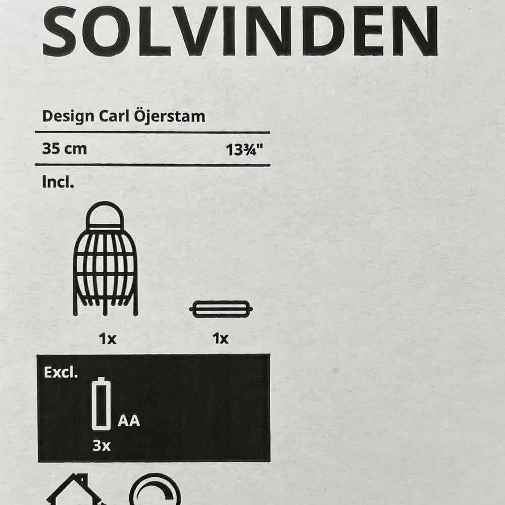 IKEA SOLVINDEN LED Floor Lamp (Larger) 13 3/4